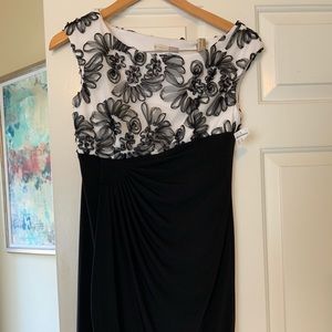 Tight stretchy black dress